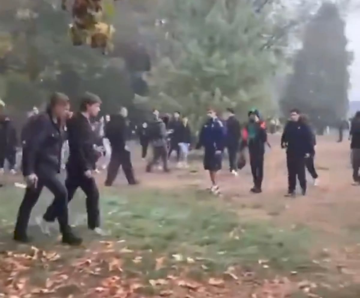 Revuelta estudiantil en Francia: un policía “detiene” a un estudiante en el río y termina apaleado