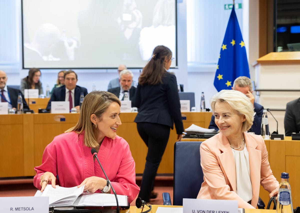 Imagen de archivo de Roberta Metsola, presidenta del Parlamento Europeo, y Ursula Von der Leyen, presidenta de la Comisión Europea. Foto: @vonderleyen (X).