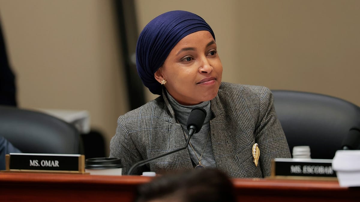 Imagen de archivo de la congresista demócrata Ilhan Omar. Foto: Fox News.