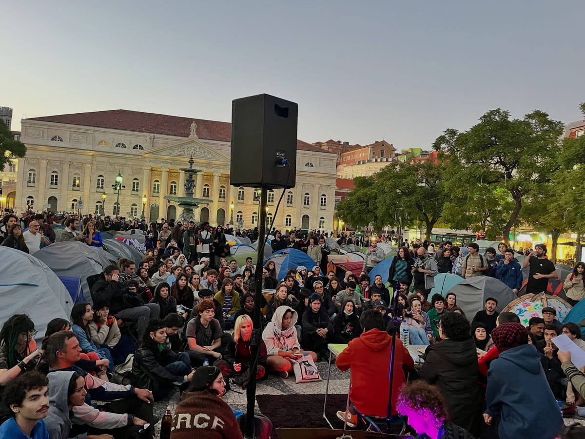 Foto: @acampada.lisboa (Instagram).