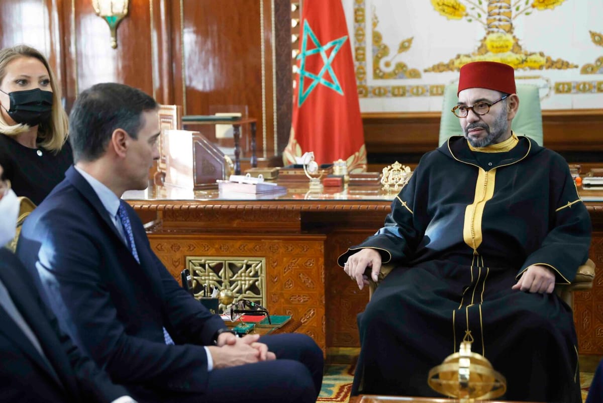 Imagen de archivo de Pedro Sánchez y Mohamed VI. Foto: vía Electomanía.