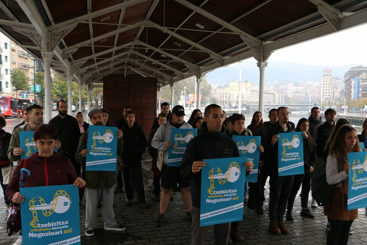Manifestación por la vivienda en Bilbao el 14 de diciembre