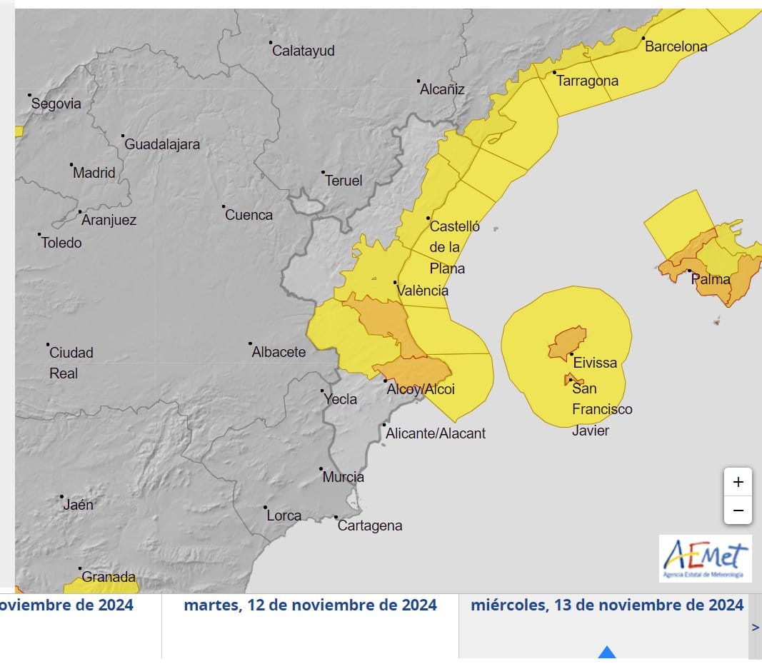 Los servicios de emergencia de Valencia en alerta por una segunda DANA