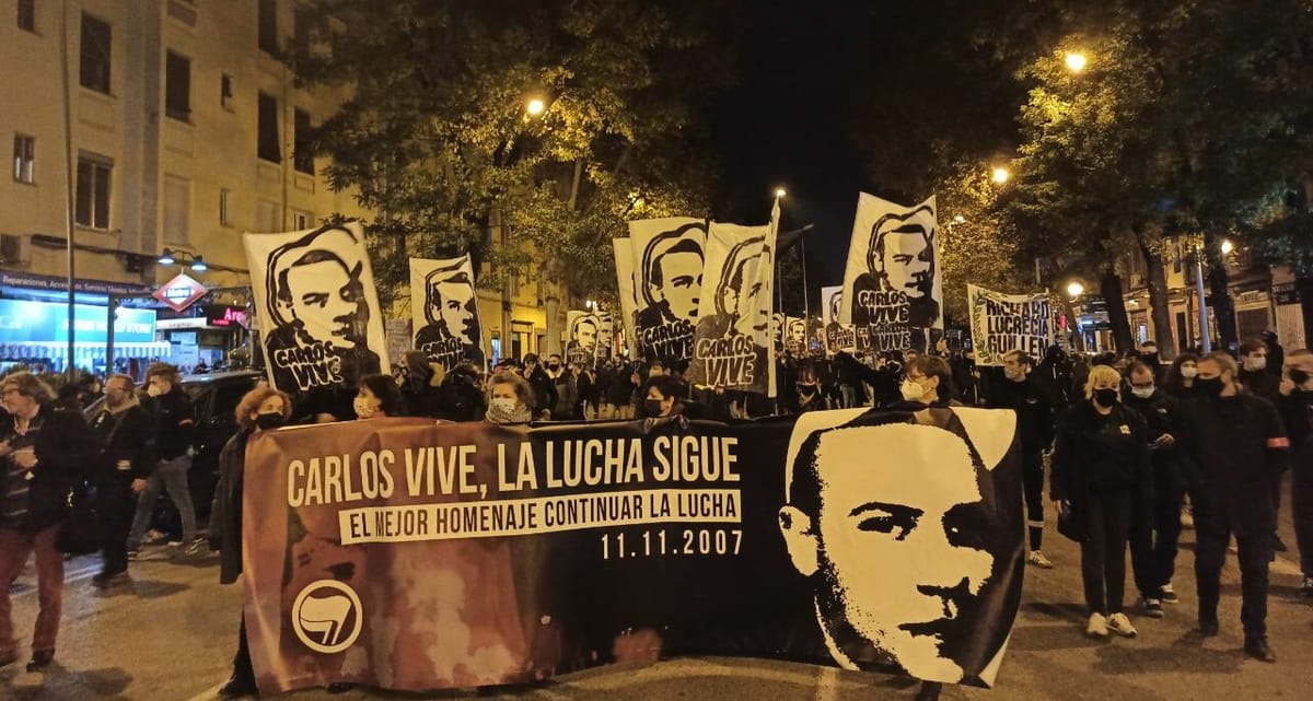Manifestación y jornada en memoria de Carlos Palomino