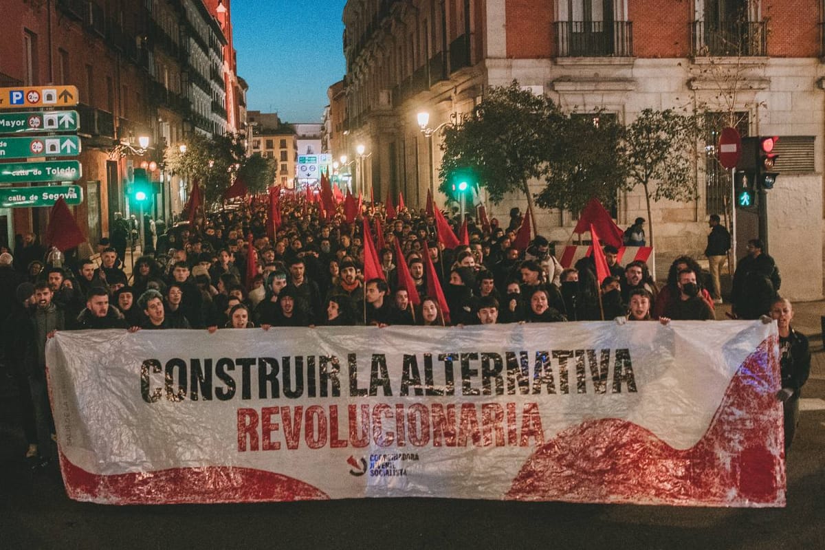 CJS defiende la necesidad de una alternativa revolucionaria con una multitudinaria manifestación en Madrid