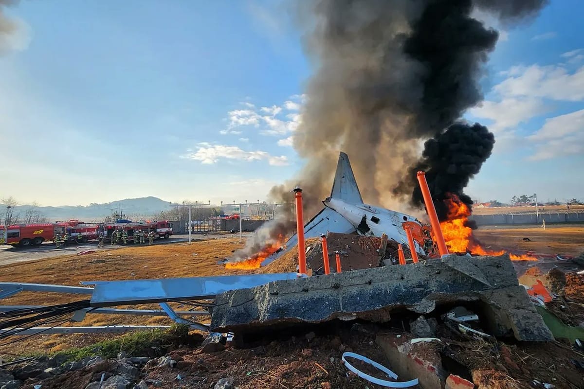 Corea del Sur enfrenta la peor tragedia aérea de su historia con 179 muertos