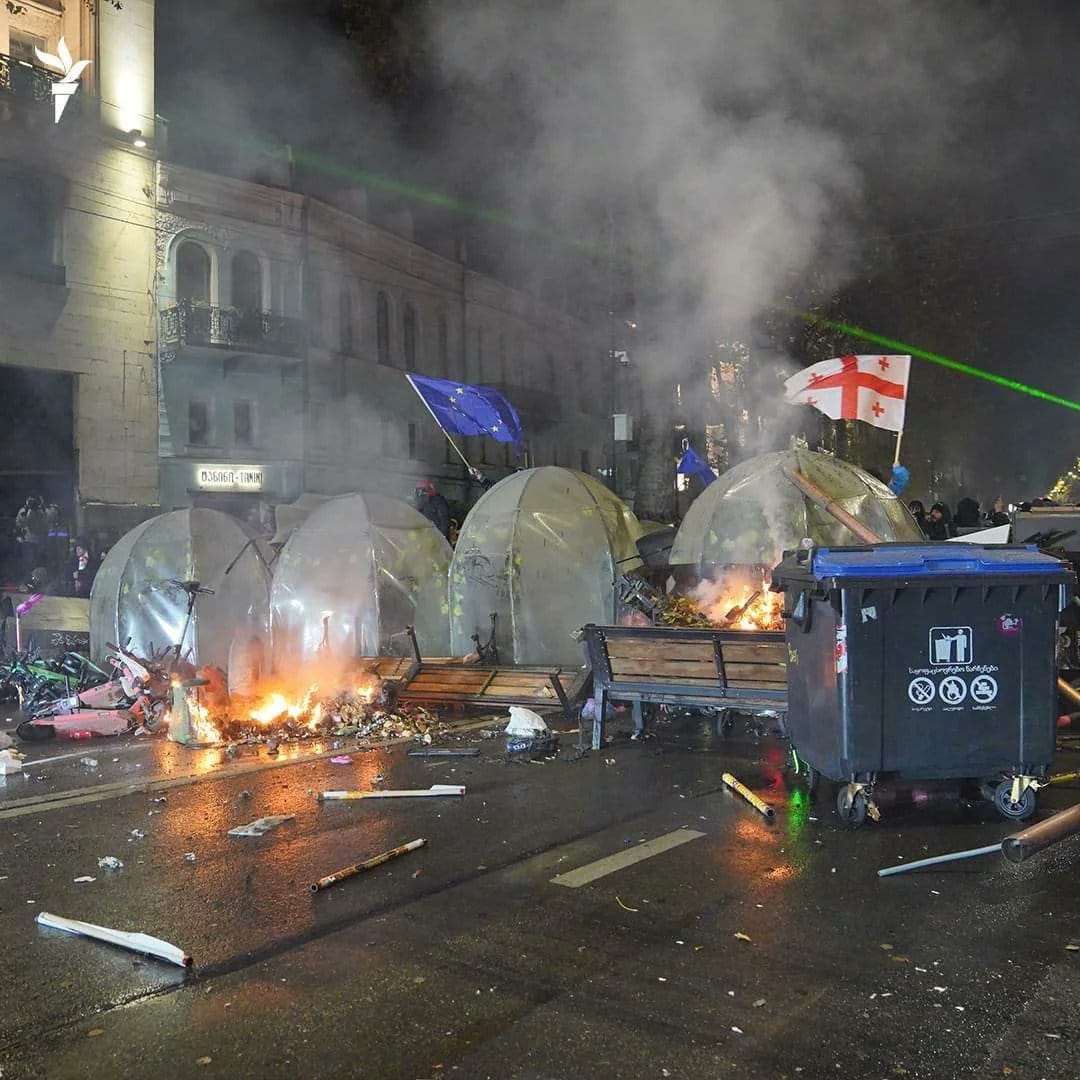Se intensifican las protestas en Georgia