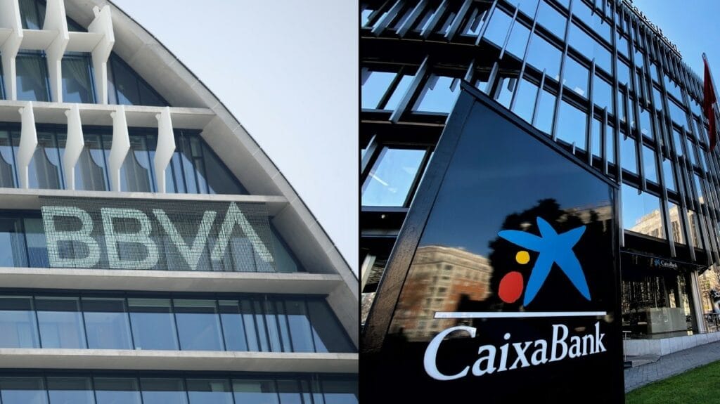 BBVA y CaixaBank baten récords de beneficios impulsados por los altos tipos de interés
