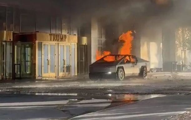 Explosión de Tesla Cybertruck en hotel Trump de Las Vegas deja un muerto y siete heridos
