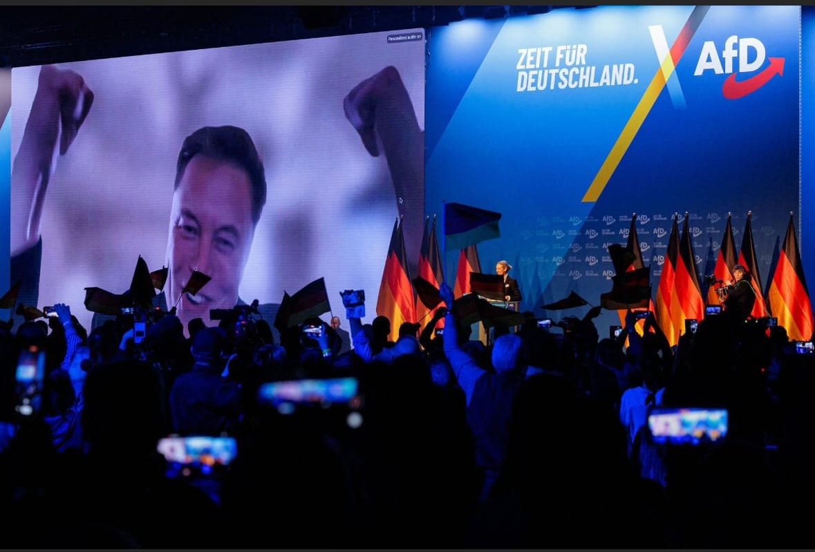 Elon Musk participa en un acto de AfD, pidiendo a los alemanes "no sentirse culpables" por el Holocausto