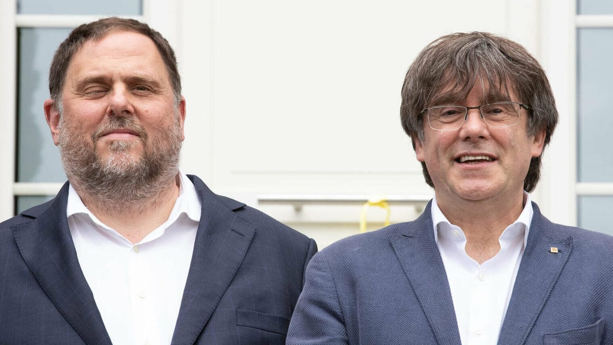 Puigdemont y Junqueras celebran su primer encuentro desde su retorno a la presidencia de Junts y ERC