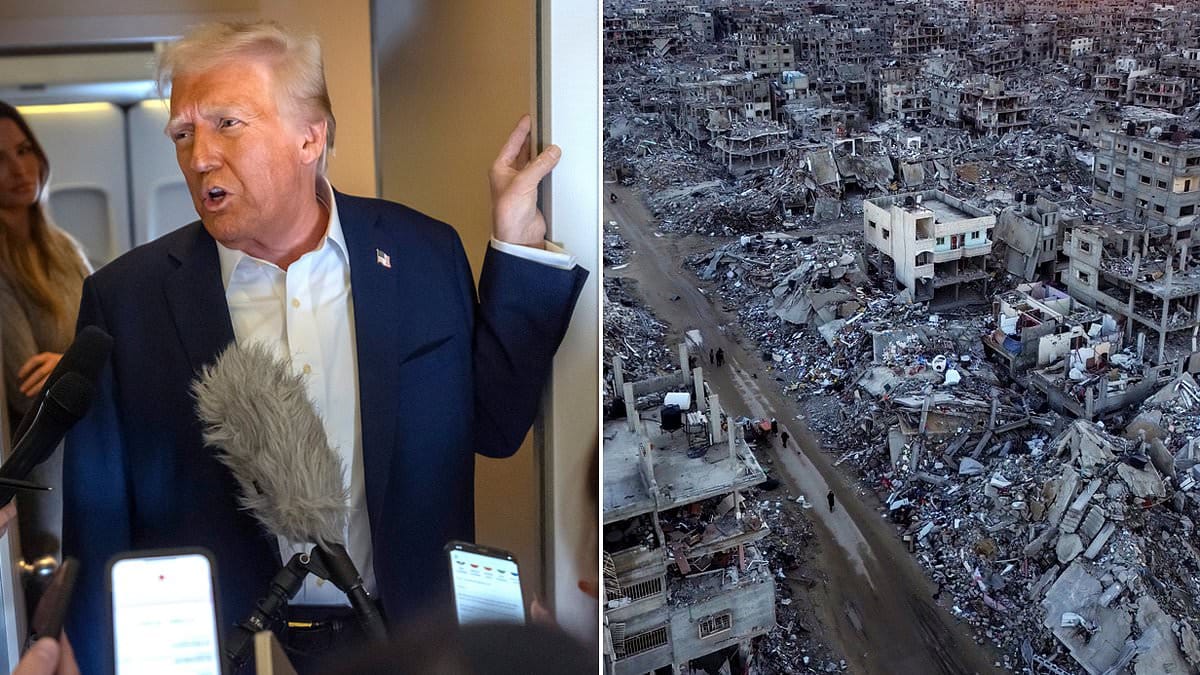 Trump propone expulsar al pueblo palestino de Gaza para "limpiar" la franja