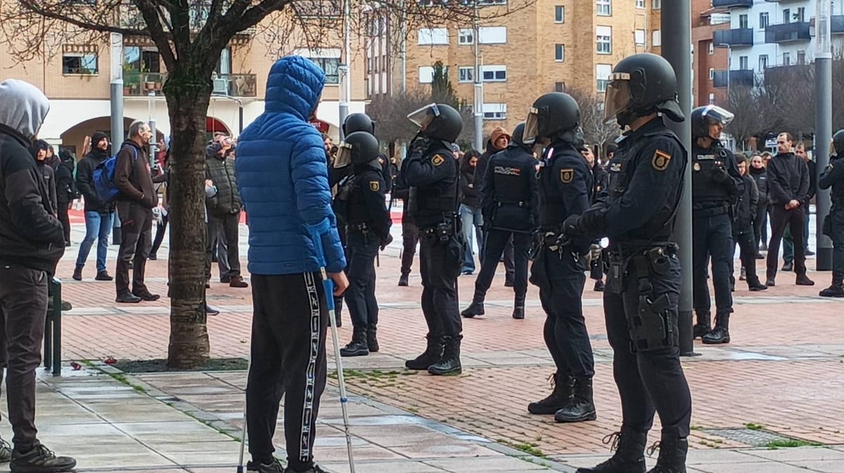 Detienen a dos personas en Iruñerria vinculadas a protestas contra Vox en marzo