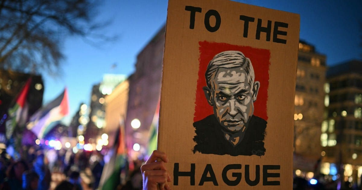 Protestas en Washington contra Trump y Netanyahu: "Palestina no está en venta"