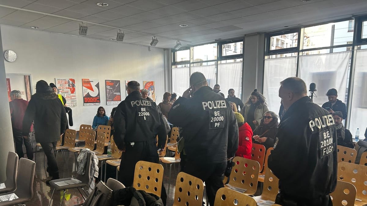 Fuerte presión policial en Berlín contra un evento sobre Palestina