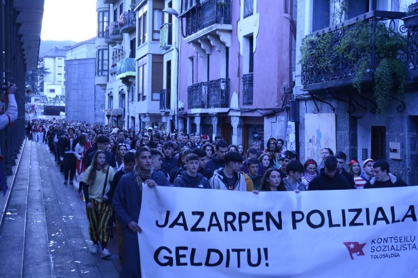 Ha pasado un año desde que la Ertzaintza hirió a tres jóvenes en Tolosa
