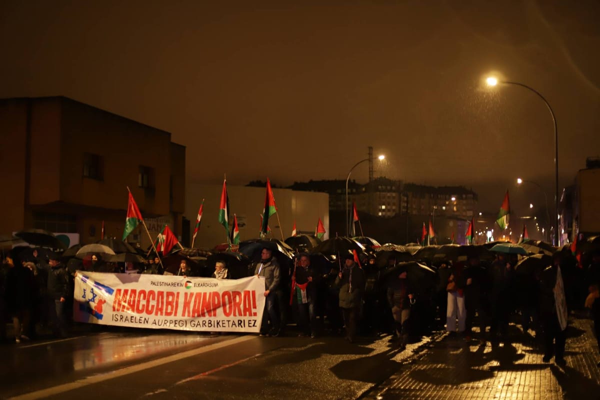 Gasteiz dice no al "blanqueamiento del sionismo"