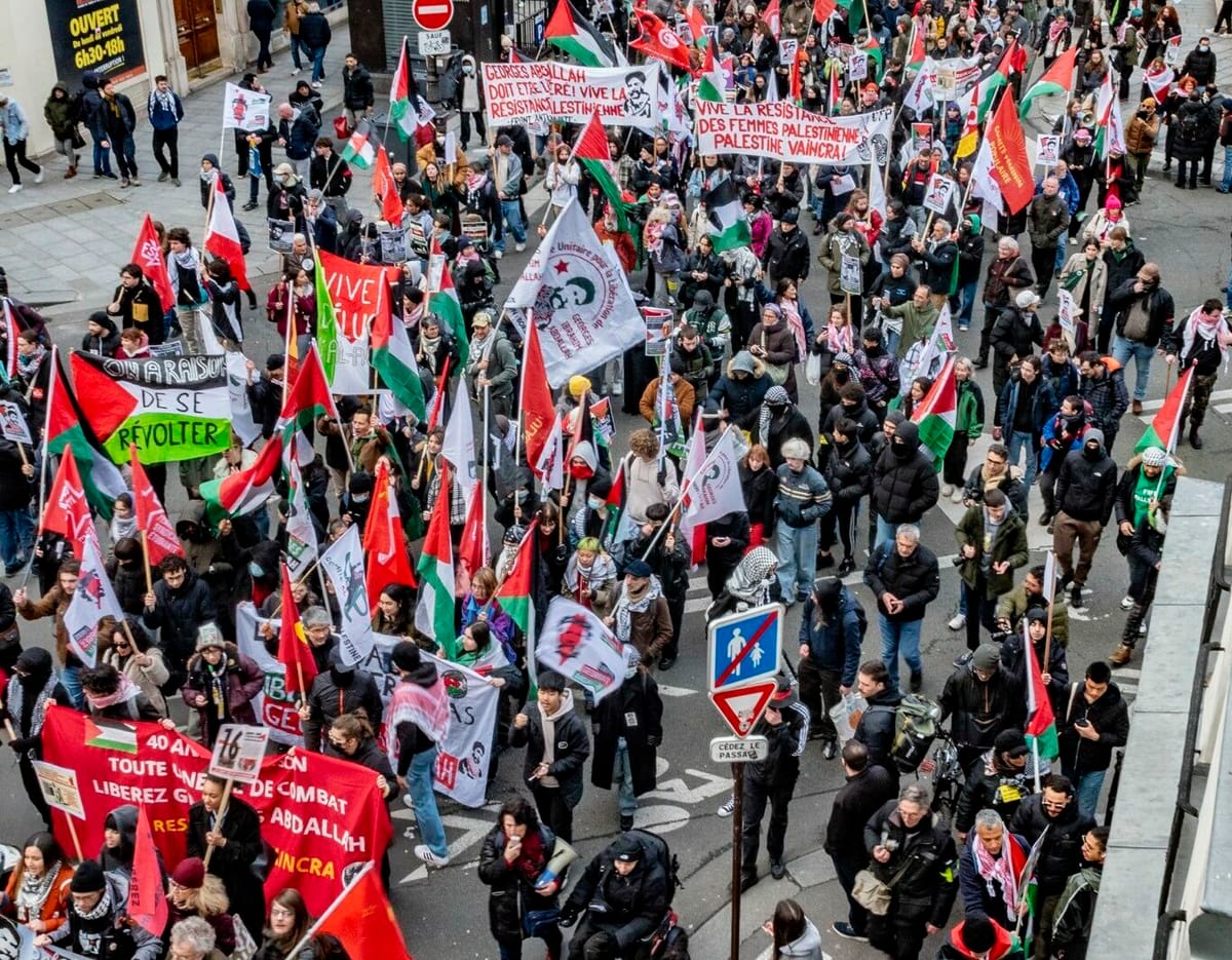Miles de manifestantes en París exigieron la liberación de Georges Abdallah