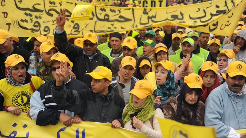 Nueva protesta en Casablanca contra la ley de huelga en Marruecos