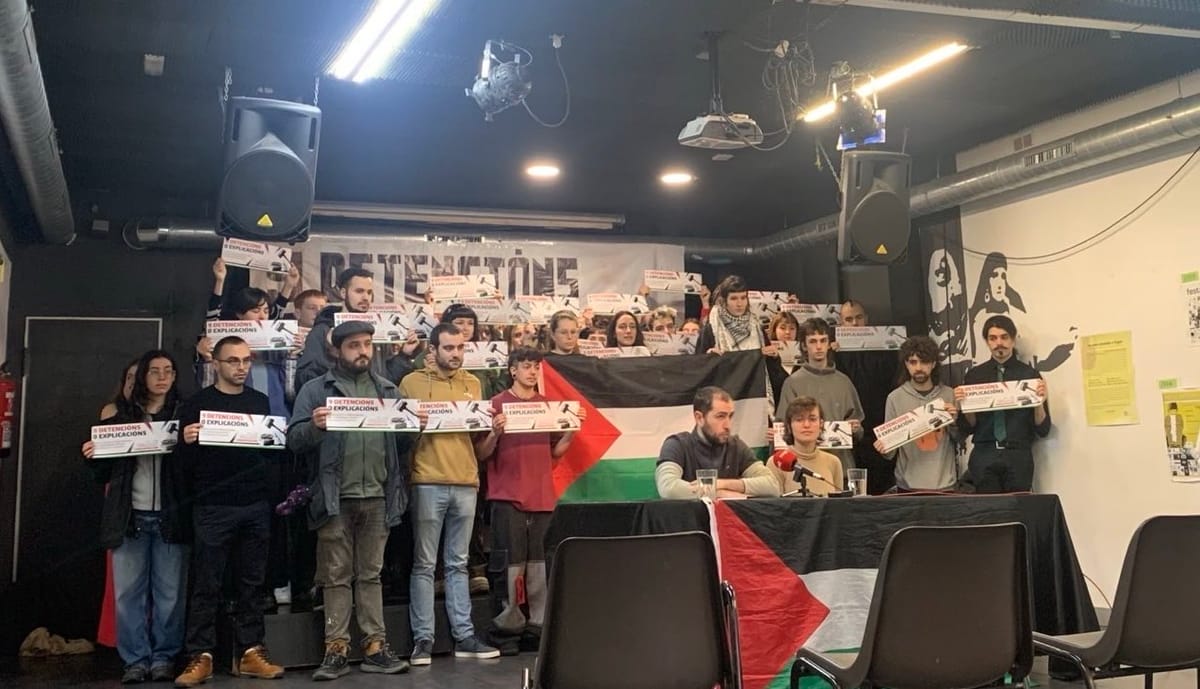 Los 9 militantes propalestinos detenidos en Santiago llaman a movilizarse
