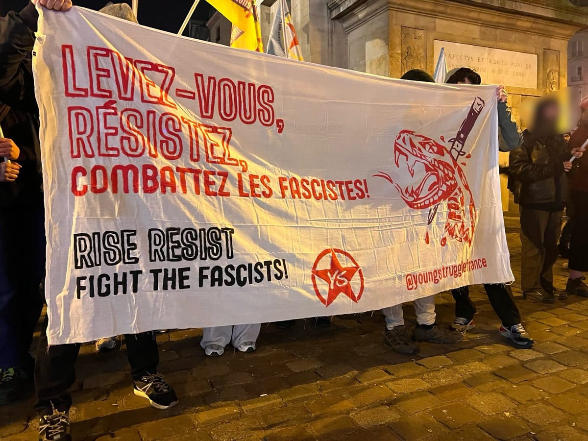 Ataque fascista en París contra un acto de Young Struggle