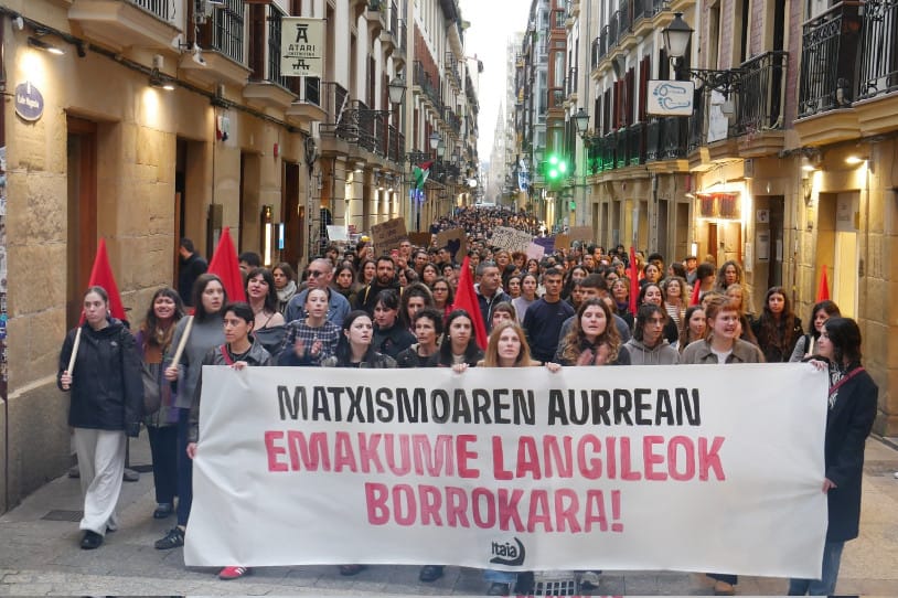 Itaia llama a las mujeres trabajadoras 'a la primera línea de lucha contra el machismo'