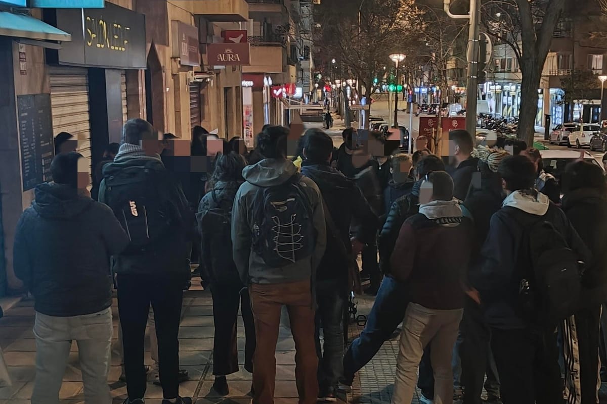 El desalojo de un local en Palma termina con dos militantes detenidos