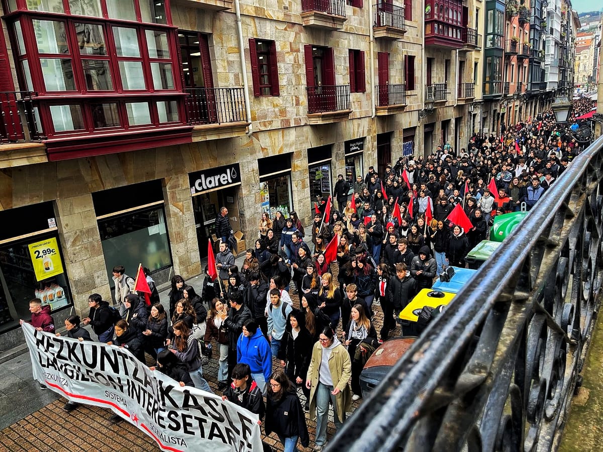 Huelga estudiantil en Euskal Herria