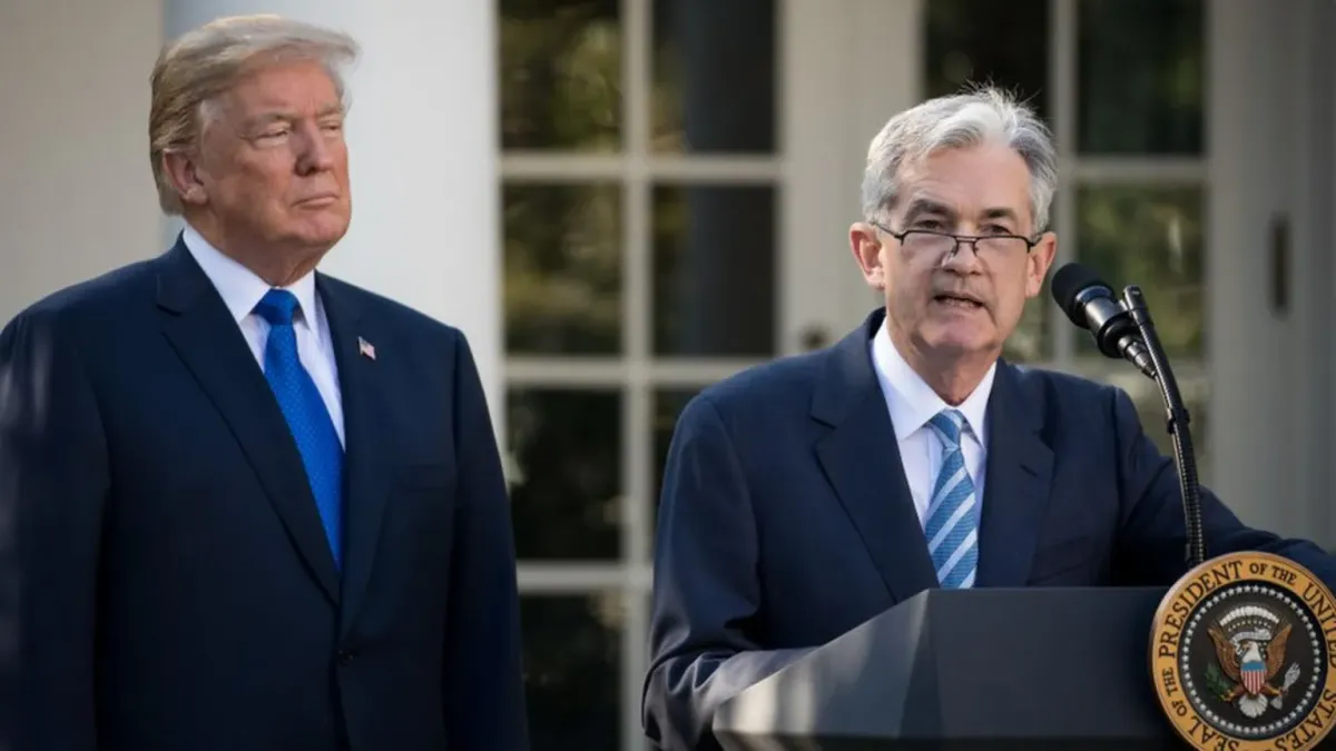 Trump presiona públicamente a la Reserva Federal para que reduzca los tipos de interés