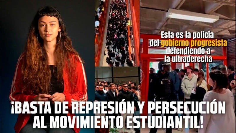Militantes del movimiento estudiantil citados por la policía tras protesta contra Espinosa de los Monteros