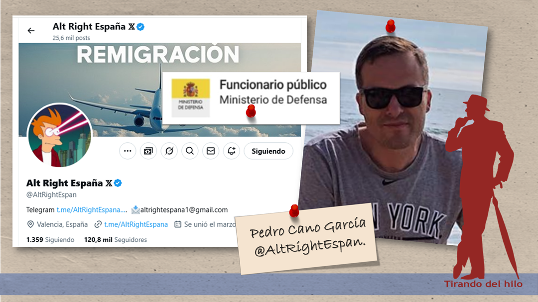 Funcionario del Ministerio de Defensa vinculado a la cuenta 'Alt Right España' en redes sociales