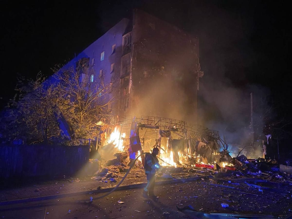 Bombardeo ruso en Kiev
