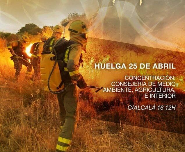 Bomberos forestales de Madrid convocan huelga para exigir mejoras laborales