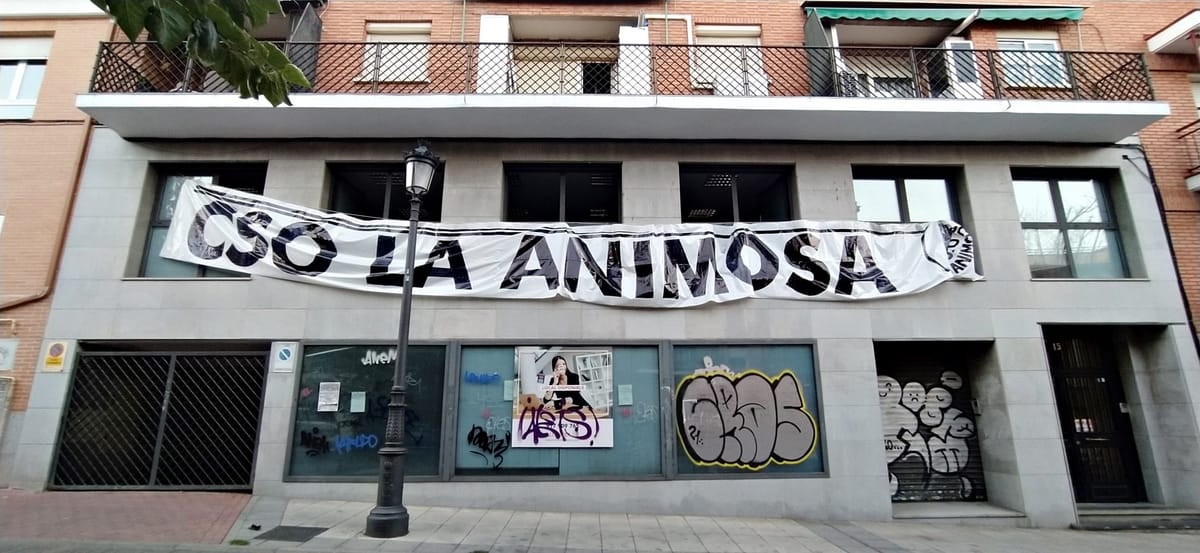 El CSO La Animosa llama a frenar su desalojo el 26 de mayo en Hortaleza