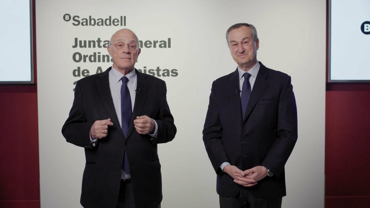 Banco Sabadell gana un 58,6% más en el primer trimestre y prevé repartir 3.400 millones a sus accionistas