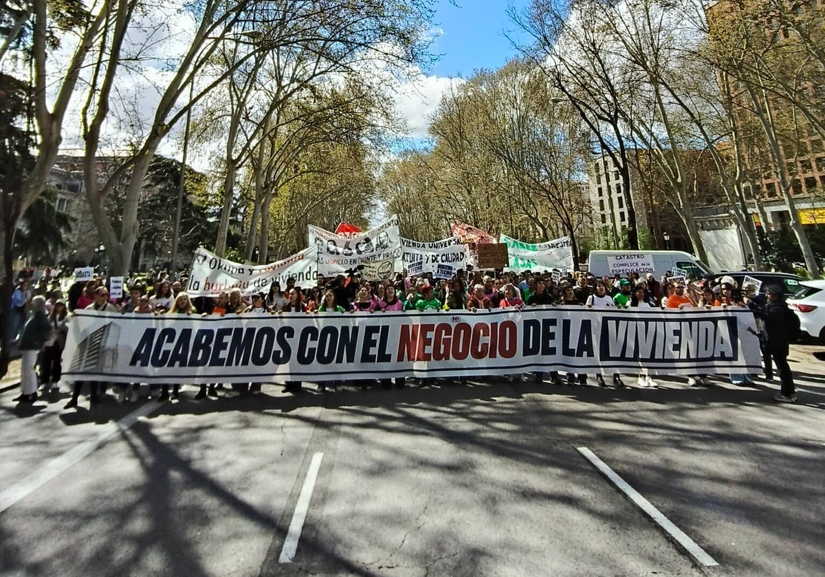 El Sindicato de Vivienda de Carabanchel denuncia la represión tras la protesta del 5 de abril