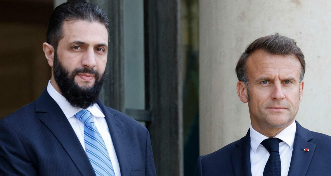 Macron recibe a al-Jolani y plantea “levantar progresivamente” las sanciones a Siria