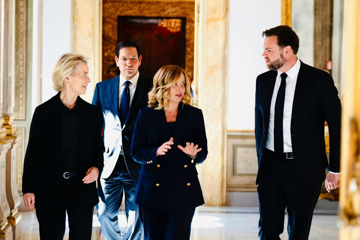 Vance, Von der Leyen y Meloni inician diálogo sobre el comercio entre EEUU y la UE