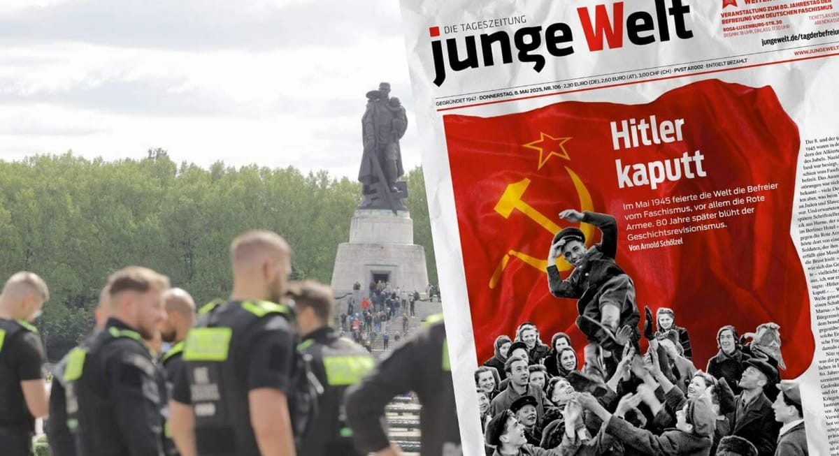 Berlín impide el reparto de junge Welt por llevar la bandera de la URSS en portada