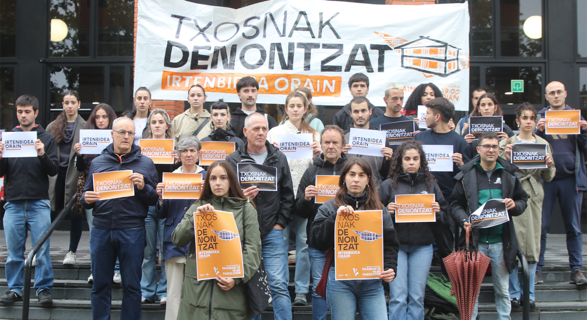 GKS, Etxebizitza Sindikatua y Luberri Konpartsa llaman a movilizarse por una solución en las txosnas de Gasteiz y Bilbo