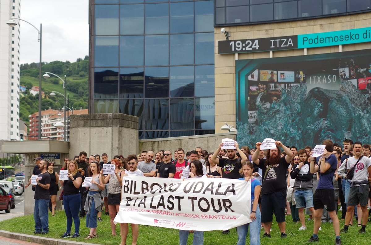 La Red de Autodefensa Laboral de Bilbo denuncia la “conflictividad laboral silenciada” en BBK Live