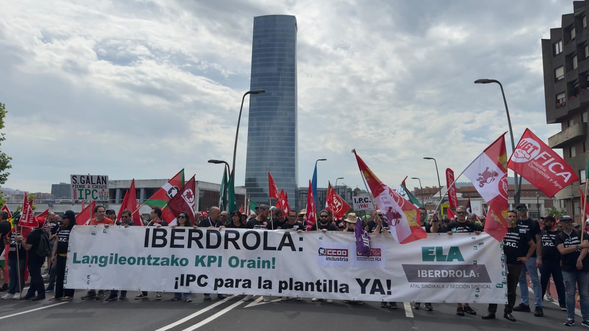 Primera huelga en la historia de Iberdrola para exigir la actualización salarial con el IPC