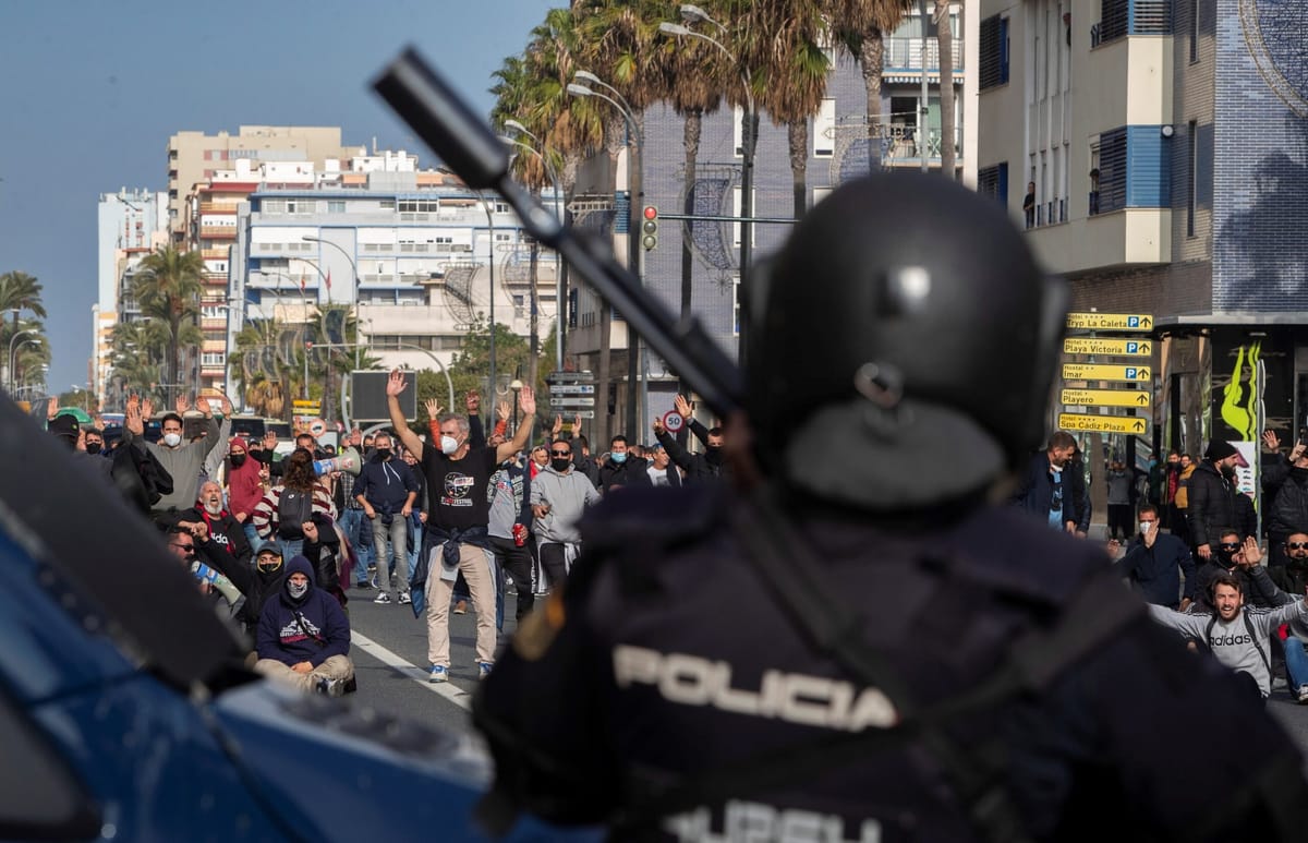 Prisión provisional para un huelguista del metal en Cádiz