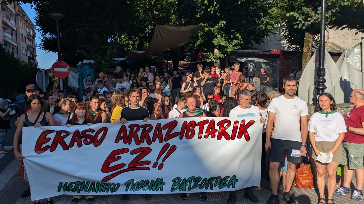 "En Hernani llevamos semanas viviendo actitudes, mentiras y acciones organizadas racistas"