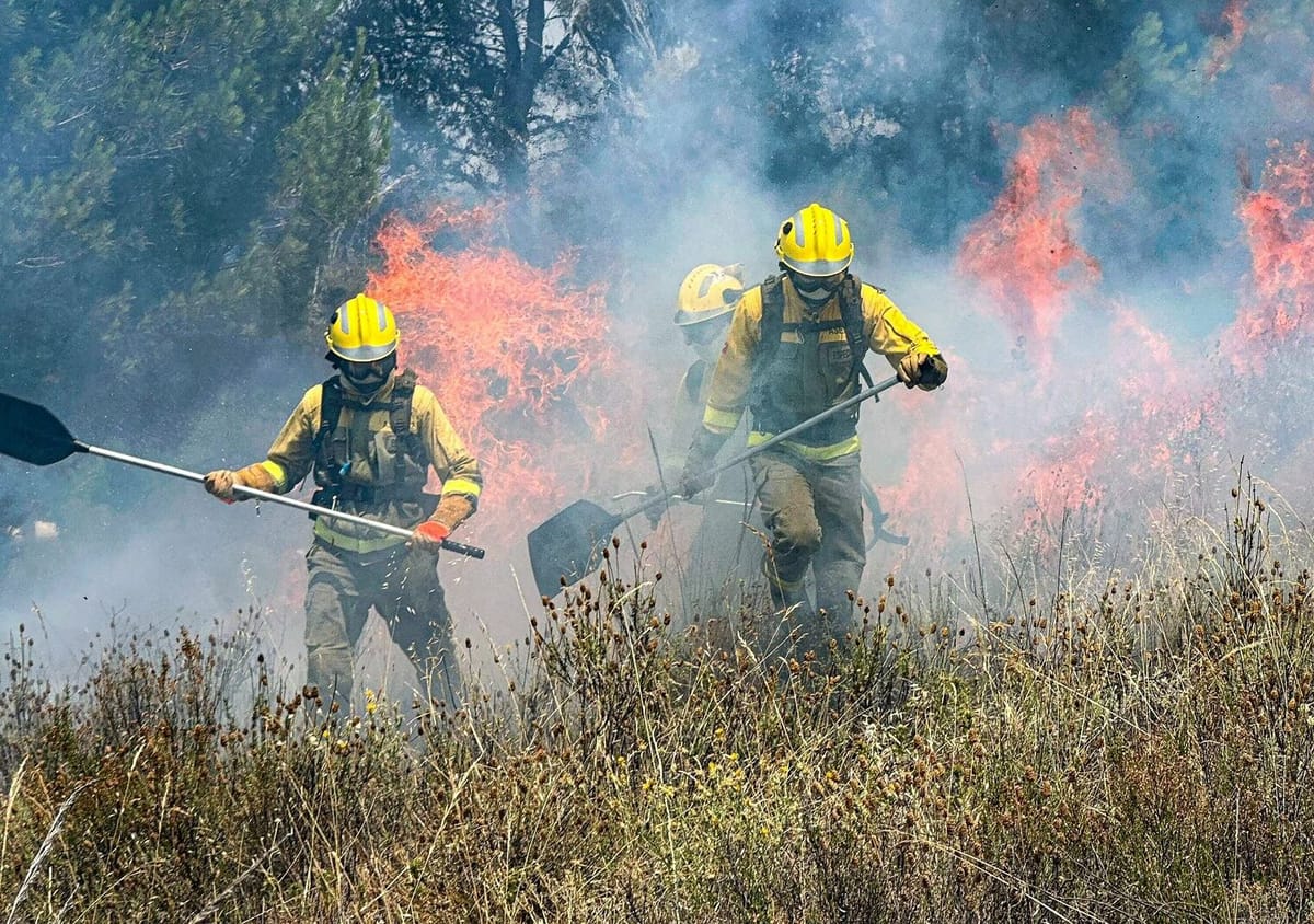 Los bomberos forestales de Madrid inician huelga por precariedad y abandono institucional