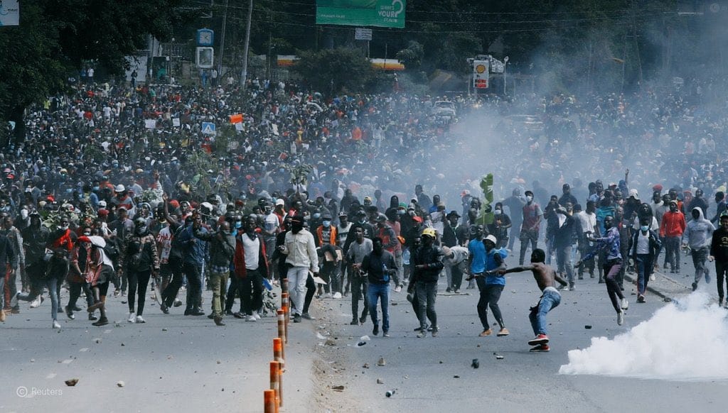 Represión sangrienta en Kenia