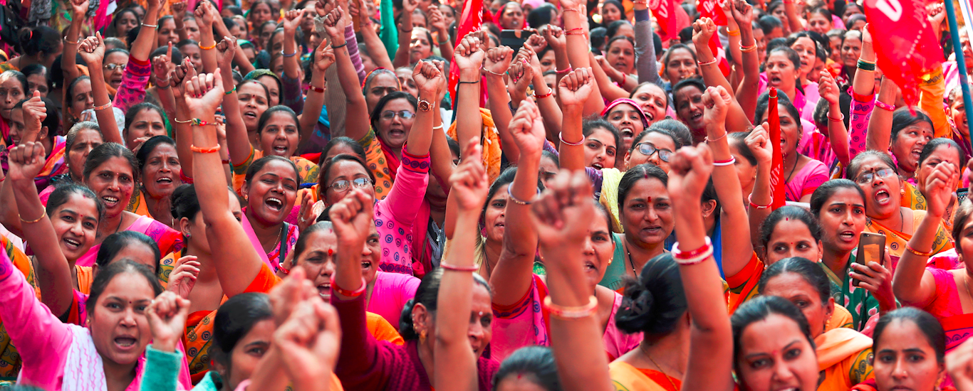 250 millones de trabajadores paralizan India en una de las mayores huelgas de la historia