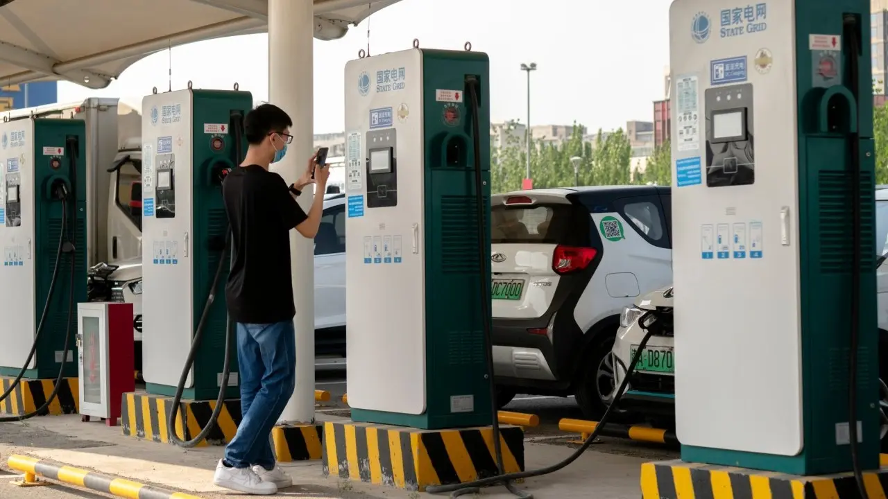 China ha incrementado un 49,6% sus estaciones de carga para coches eléctricos en un solo año