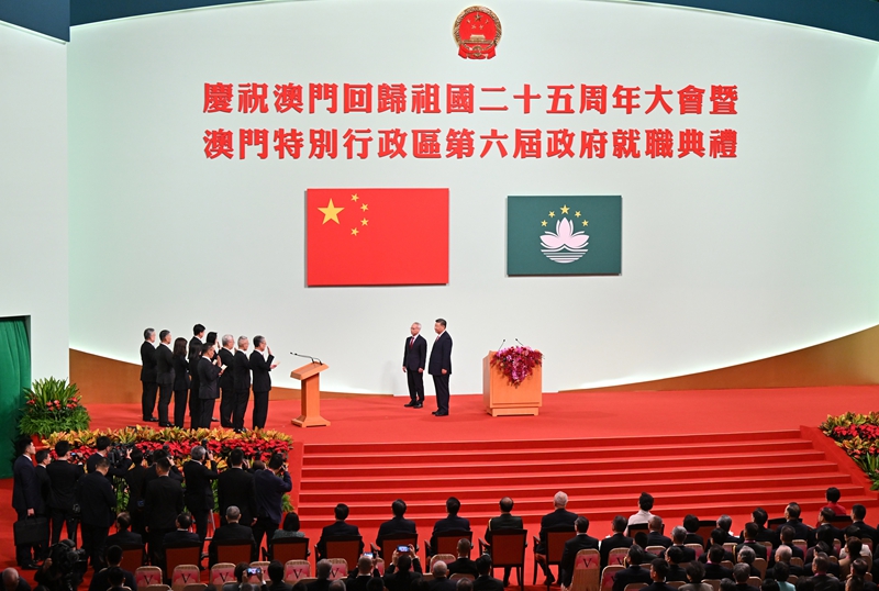 Xi Jinping reafirma el principio “un país, dos sistemas” en el 25º aniversario del retorno de Macao a soberanía China