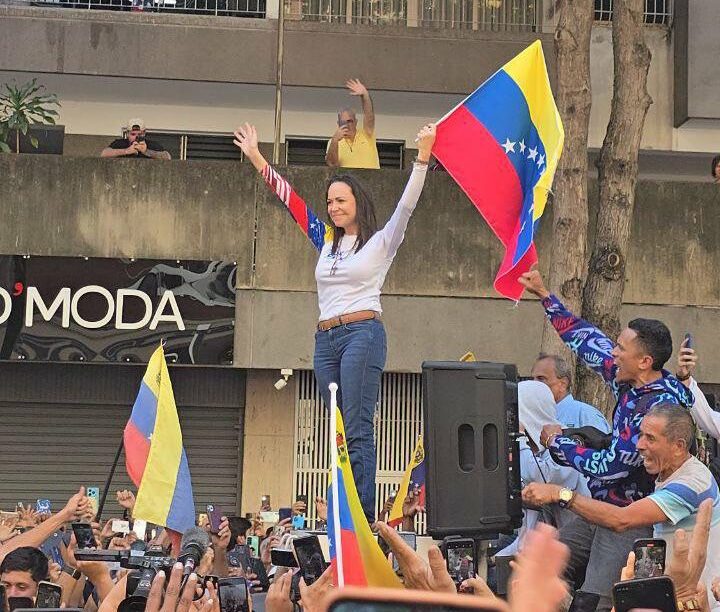 La reaparición de la María Corina Machado en Caracas enciende la polémica en Venezuela